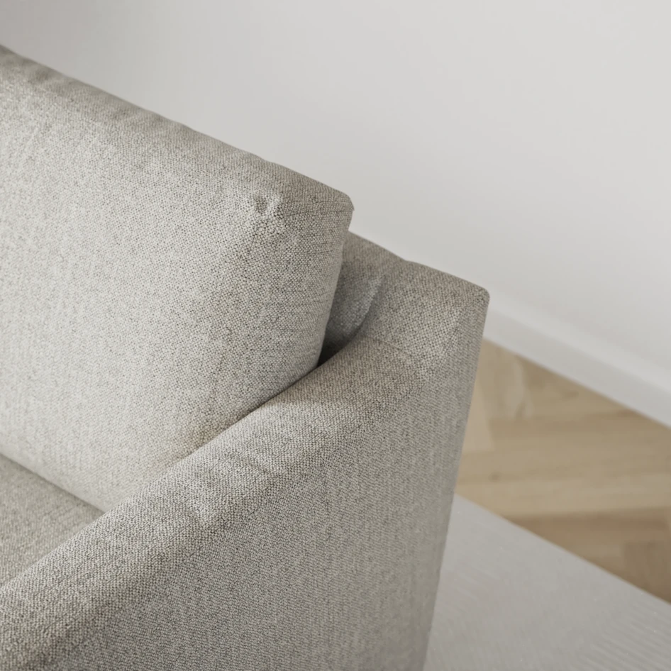 Friday - 3-sits soffa med divan vänster och schäslong höger - Vit