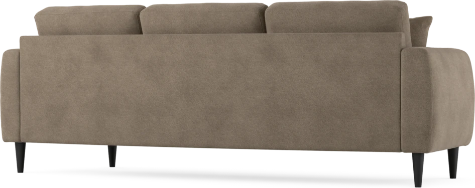 Eden - 3-sits soffa svängd - Brun
