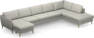 County - 4-sits soffa med schäslong vänster och divan höger - Grå
