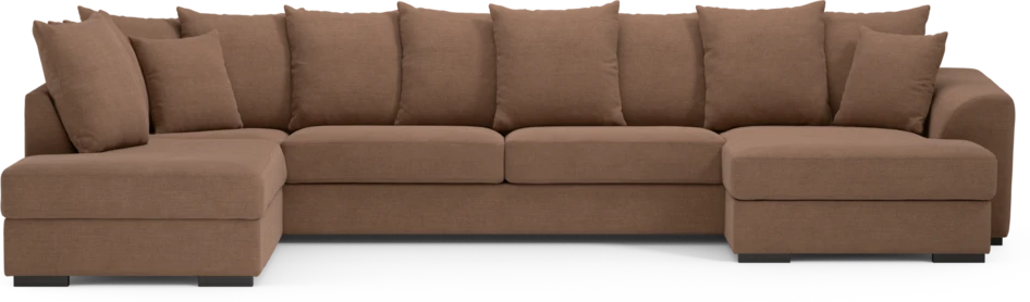 Town - 3-sits soffa med divan vänster och schäslong höger - Orange