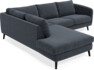 Madison - 2-sits soffa med divan vänster - Blå