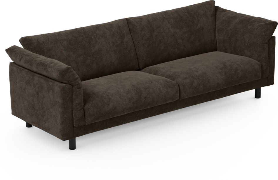 Cherrie - 4-sits soffa, fast klädsel - Brun