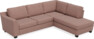 Friday - 2,5-sits soffa med divan höger - Rosa
