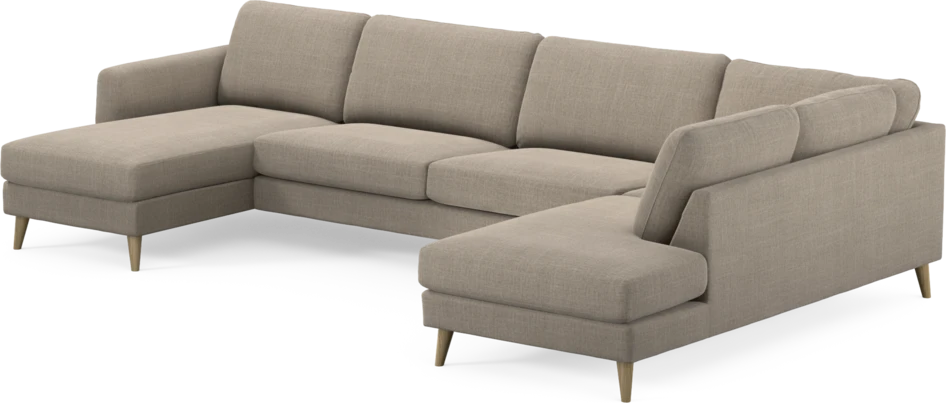 Bridge - 3-sits soffa med schäslong vänster och divan höger - Beige