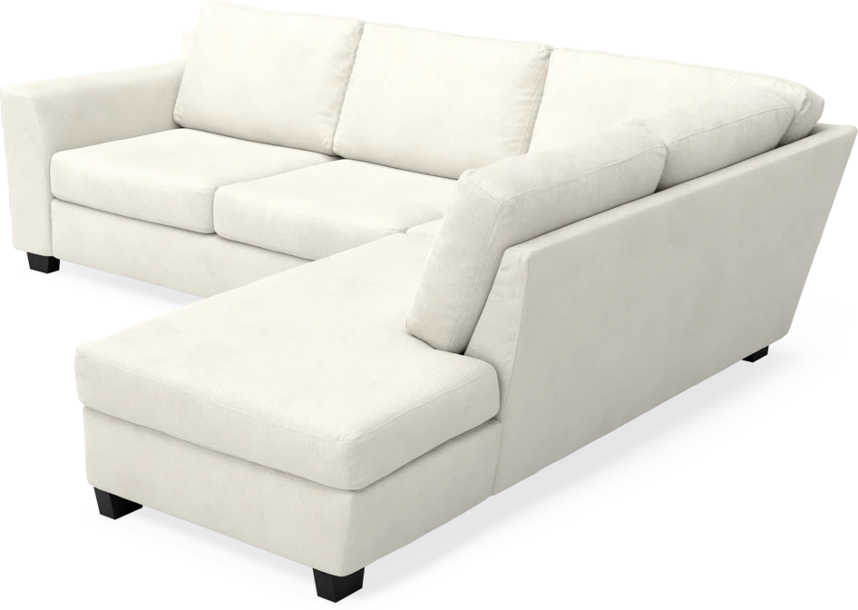 Friday - 2,5-sits soffa med divan höger - Vit