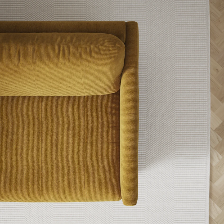 Madison Lux - Hörnsoffa 3+2-sits, hörn 1 - Gul