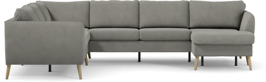 County - Hörnsoffa, 2+3-sits med schäslong höger - Grå