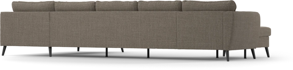 County - 4-sits soffa med schäslong vänster och divan höger - Brun