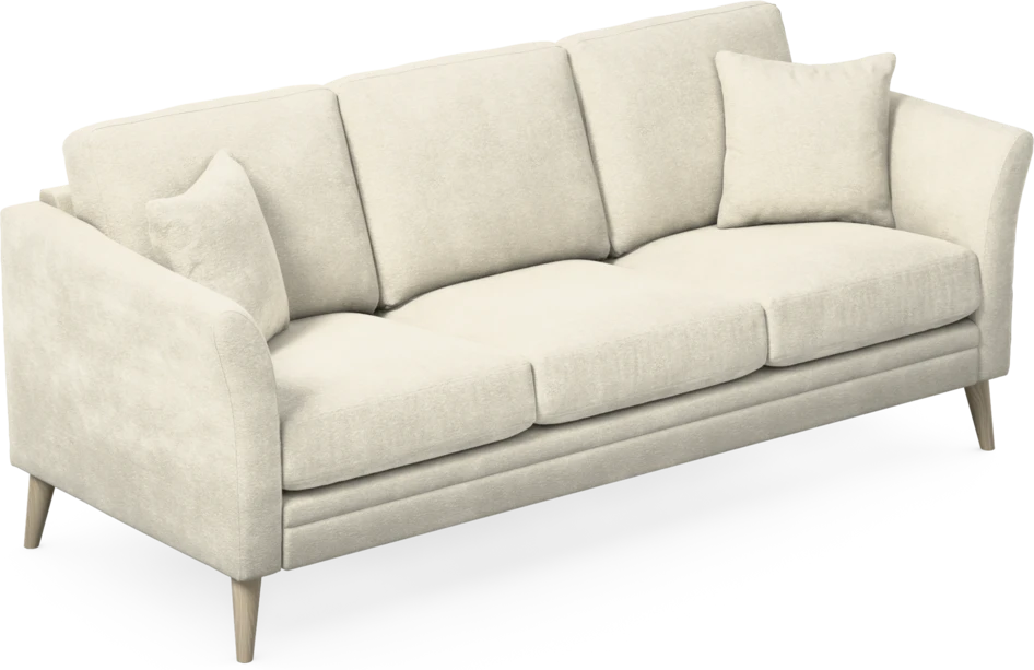 Eden - 3-sits soffa - Vit
