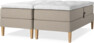 Delux Dream - Ställbar säng, dubbelsäng med bäddmadrass - Beige