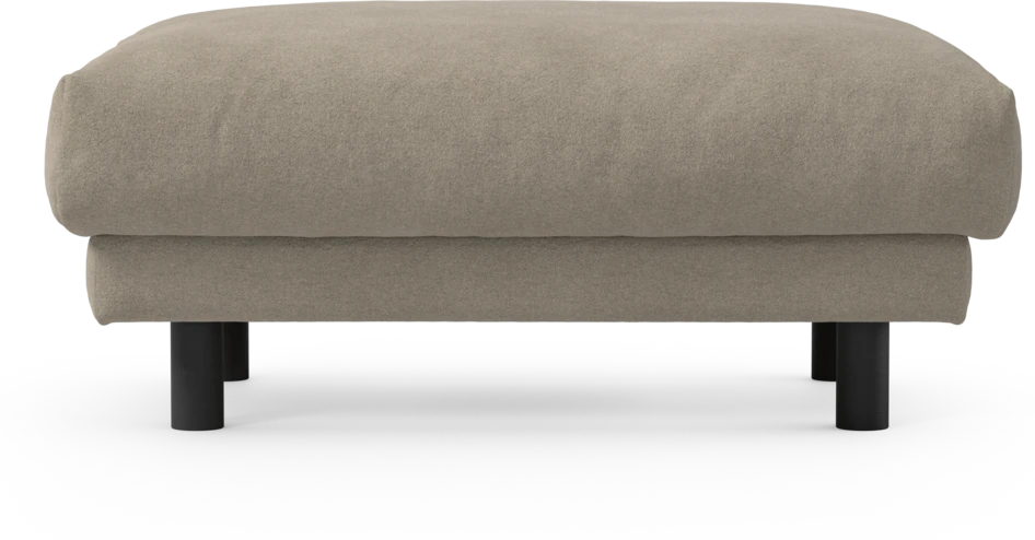 Cherrie - Fotpall 100, fast klädsel - Beige