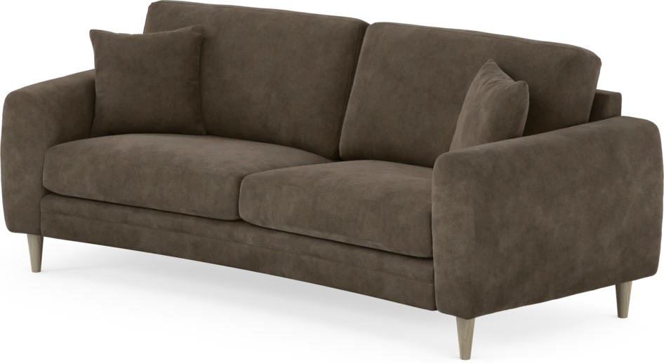 Eden - 2,5-sits soffa svängd - Brun