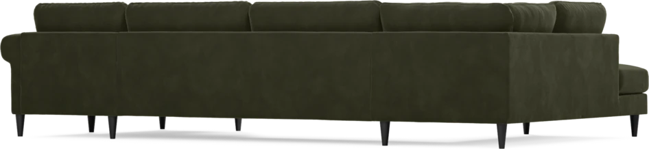 Bridge - 3-sits soffa med divan vänster och schäslong höger - Grön