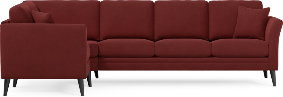Eden - Hörnsoffa, 1+3-sits - Röd