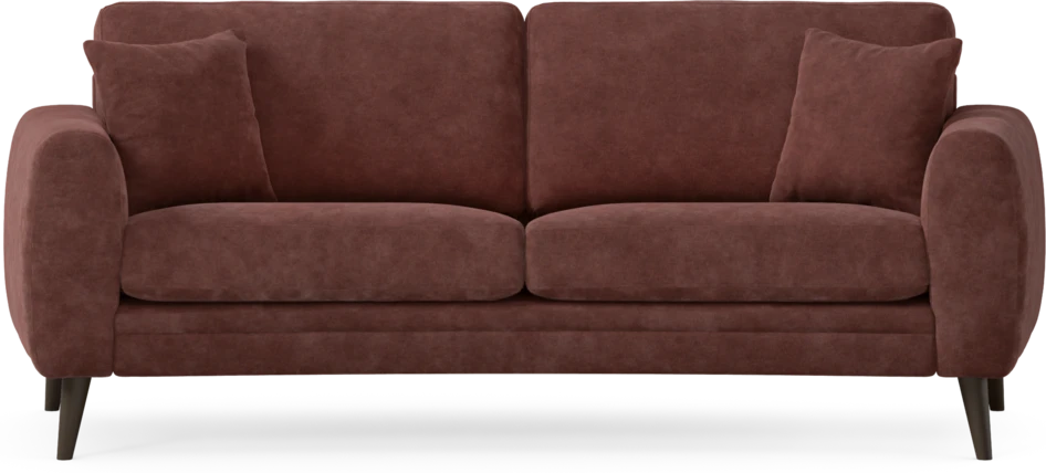 Eden - 2,5-sits soffa svängd - Röd