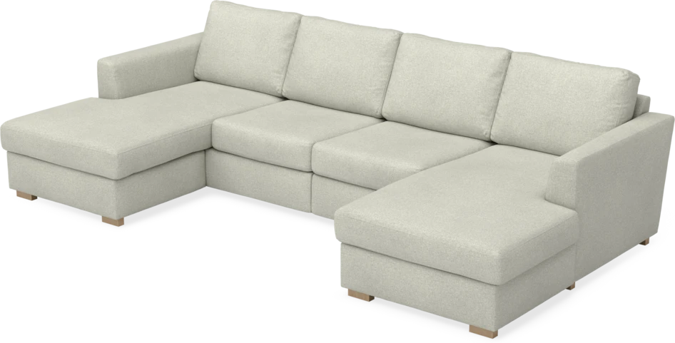 Friday - 2-sits soffa med två schäslonger - Beige