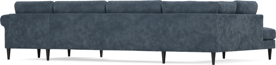 Bridge - 3-sits soffa med divan vänster och schäslong höger - Blå