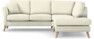 Eden - 2-sits soffa med divan - Vit
