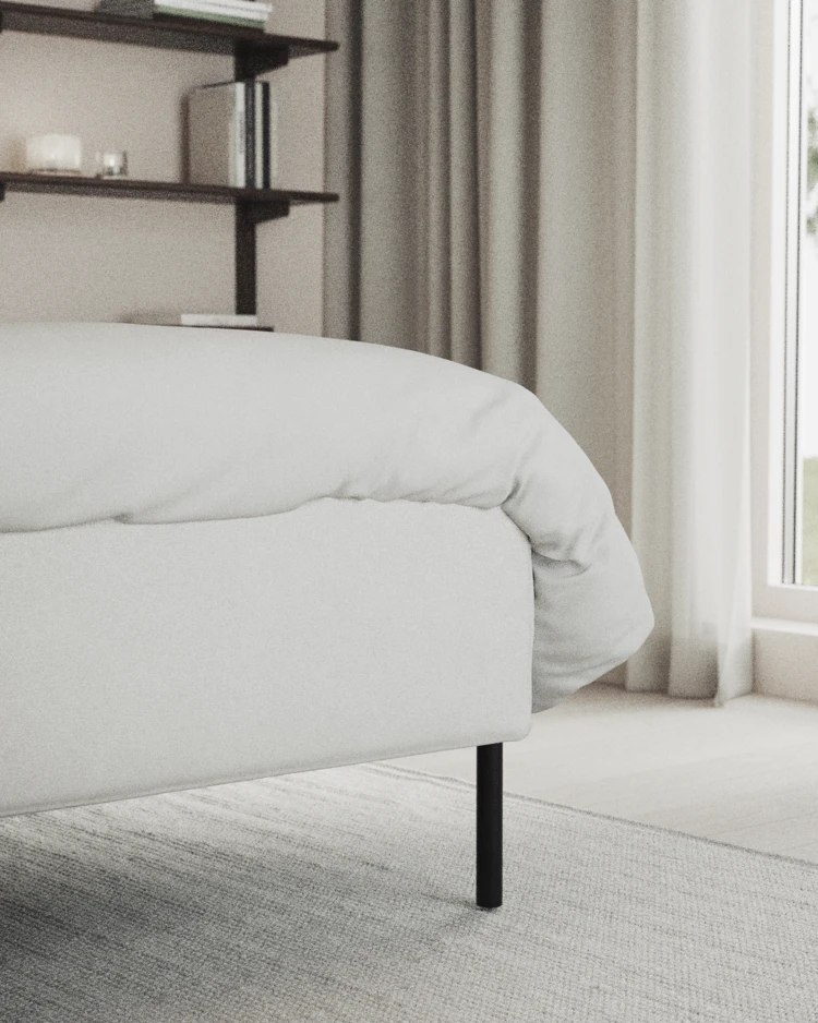 Delux Exclusive - Kontinentalsäng, enkelsäng 120 cm med bäddmadrass och sängben - inspiration