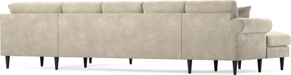 Eden - 3-sits soffa med schäslong vänster och divan höger - Beige