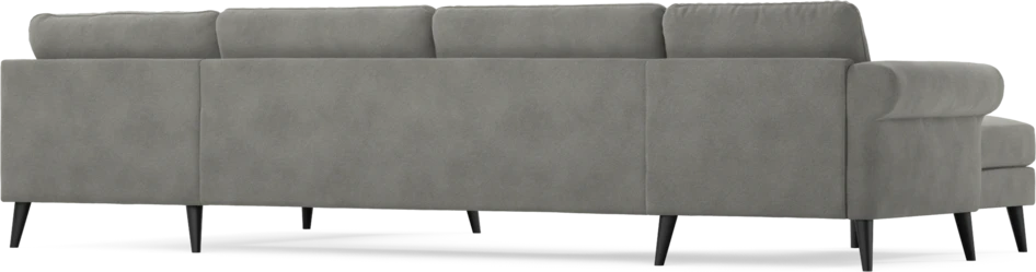 Bridge - 3-sits soffa med schäslong vänster och divan höger - Grå