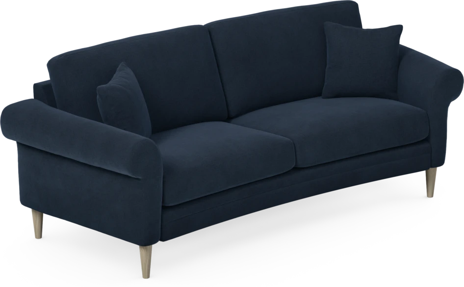 Eden - 2,5-sits soffa svängd - Blå
