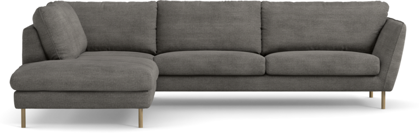 Madison Lux - 3-sits soffa med divan vänster - Grå