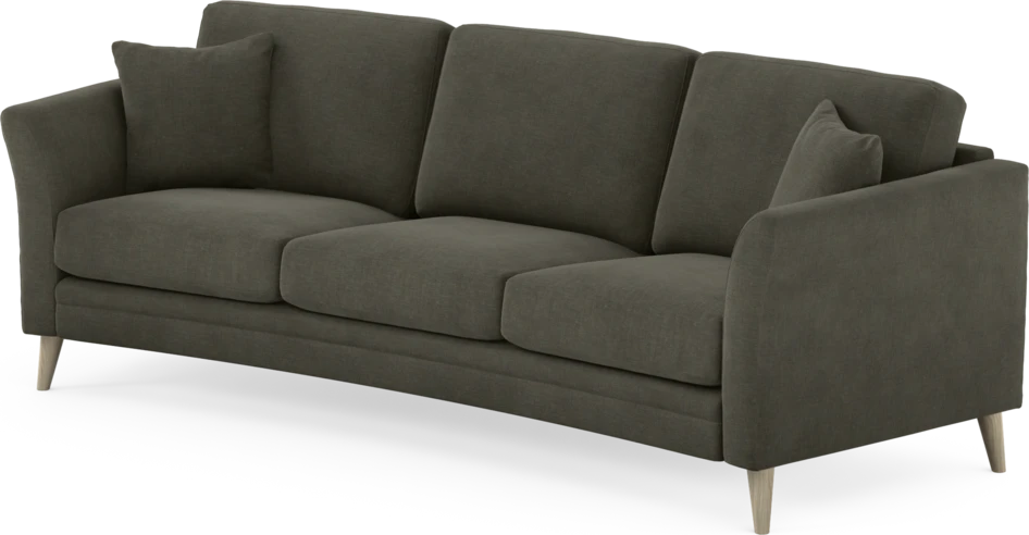 Eden - 3-sits soffa svängd - Grå