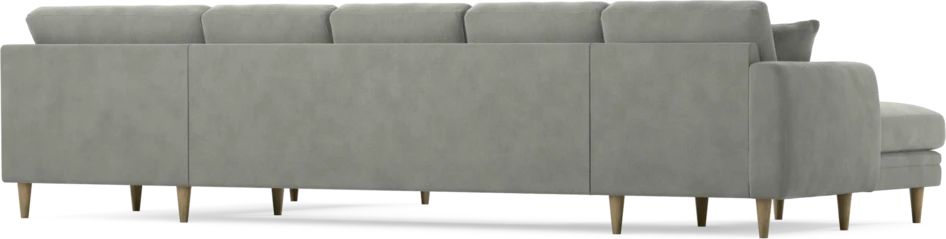 Eden - 3-sits soffa med schäslong vänster och divan höger - Grå