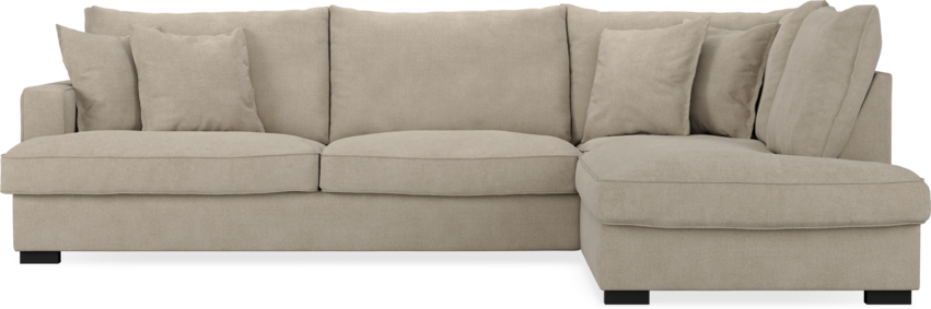 Mila - 3-sits soffa med divan höger - Beige