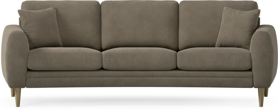 Eden - 3-sits soffa svängd - Beige