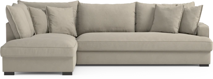 Mila, 3-sits soffa med divan vänster, hel dyna