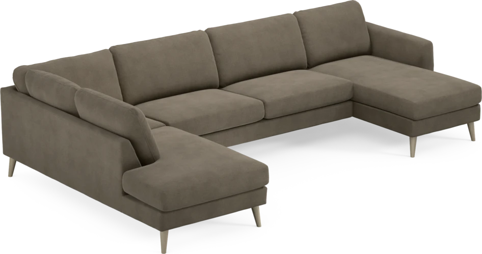Bridge - 3-sits soffa med divan vänster och schäslong höger - Beige