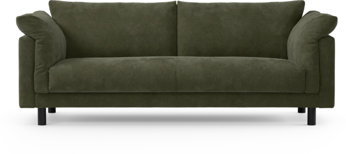 Cherrie, 3-sits soffa, hel dyna, fast klädsel