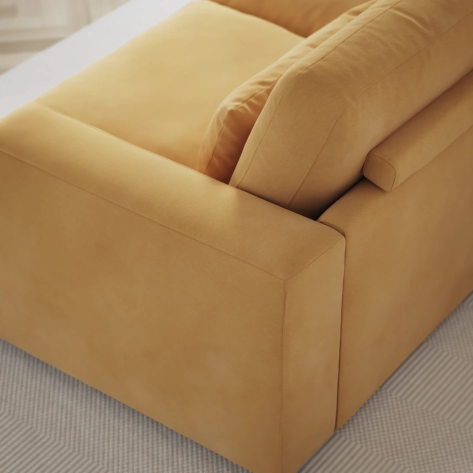Noma - 3-sits soffa - Gul