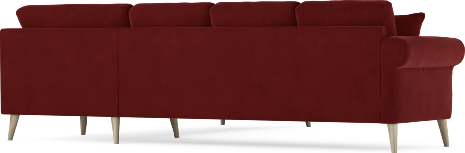 Eden - Hörnsoffa, 3+3-sits - Röd