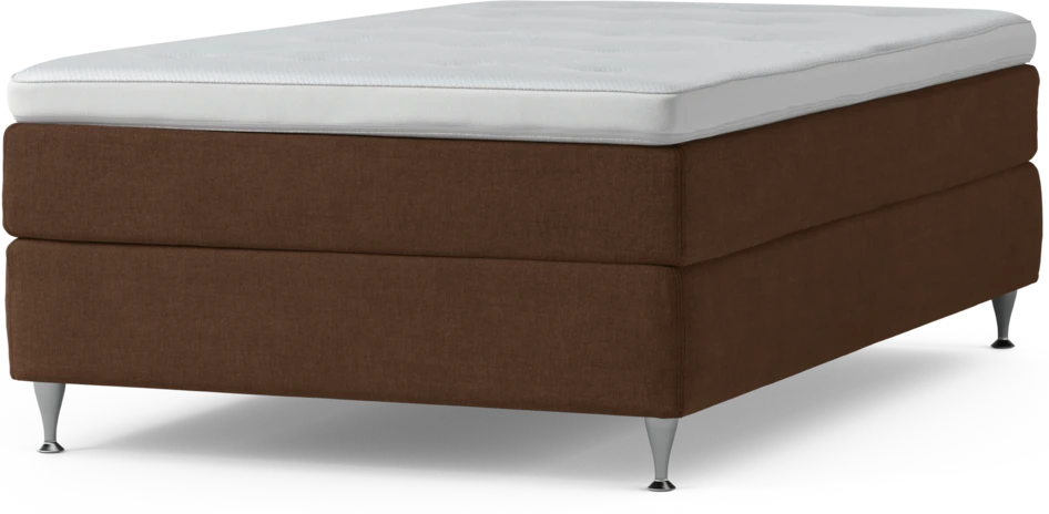 Delux Sense - Kontinentalsäng, enkelsäng 120 cm med bäddmadrass och sängben
