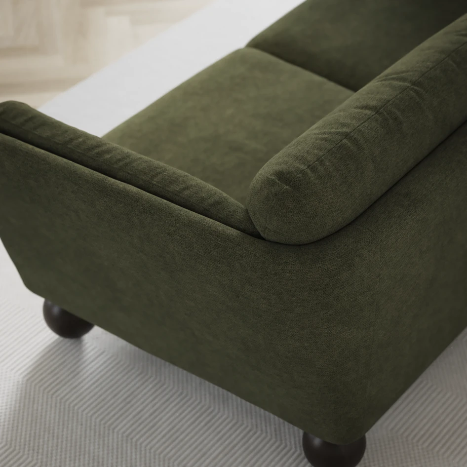 Madison - 2-sits soffa med divan vänster och schäslong höger - Grön