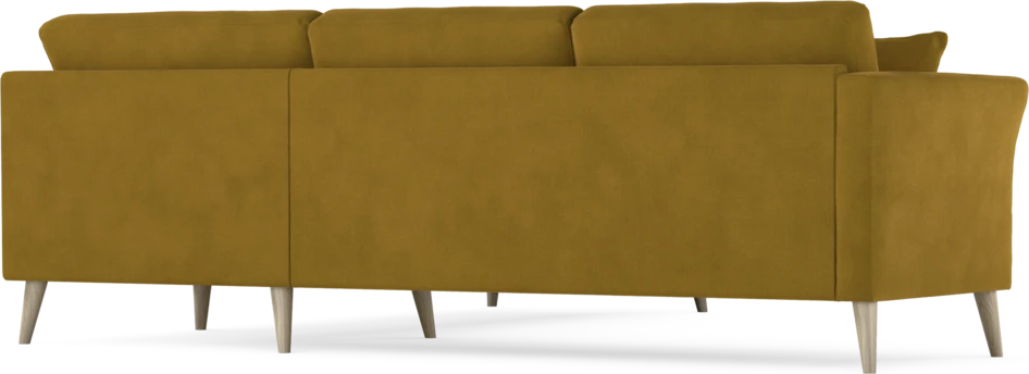 Eden - Hörnsoffa, 2,5+2,5-sits - Gul
