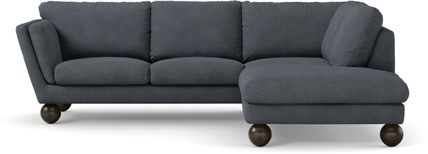 Madison Lux - 2-sits soffa med divan höger - Vit