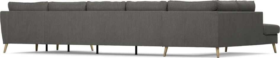 County - 4-sits soffa med divan vänster och schäslong höger - Brun