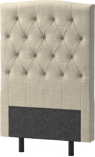 Delux Välvd - Sänggavel, 90-210 cm - Beige