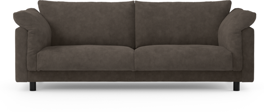 Cherrie - 3-sits soffa, fast klädsel - Brun