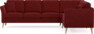 Eden - Hörnsoffa, 3+2-sits - Röd