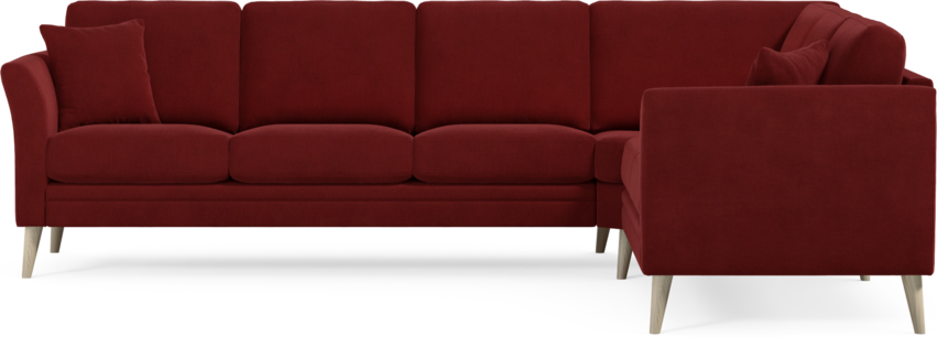 Eden - Hörnsoffa, 3+2-sits - Röd