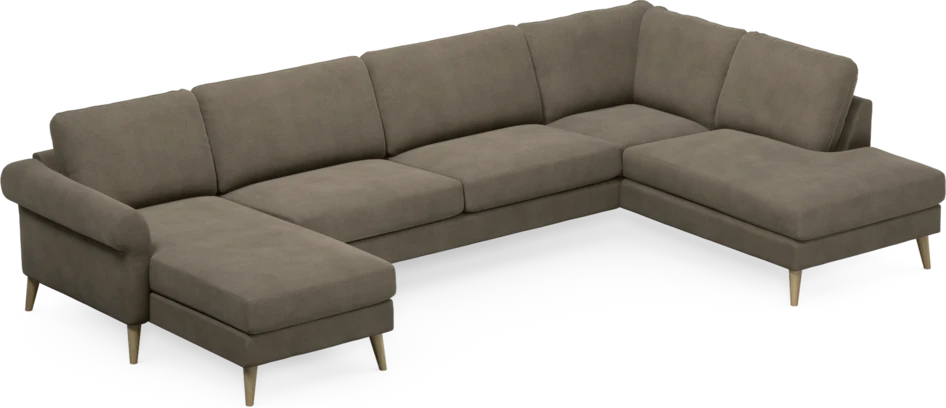 Bridge - 3-sits soffa med schäslong vänster och divan höger - Beige