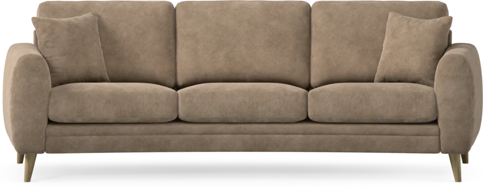 Eden - 3-sits soffa svängd - Beige