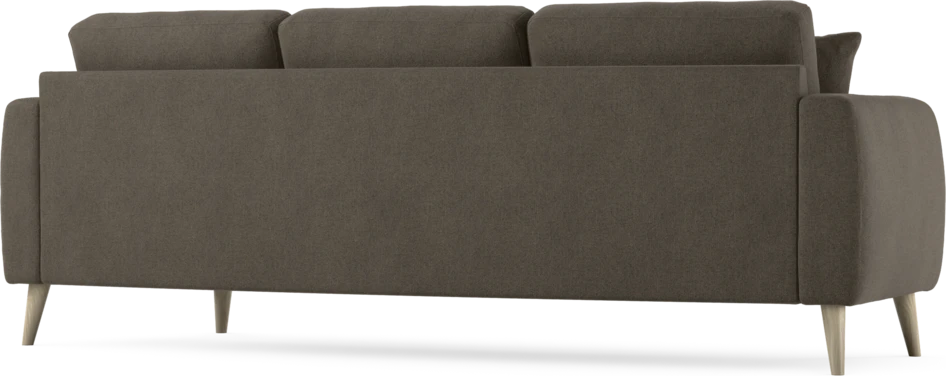 Eden - 3-sits soffa svängd - Brun