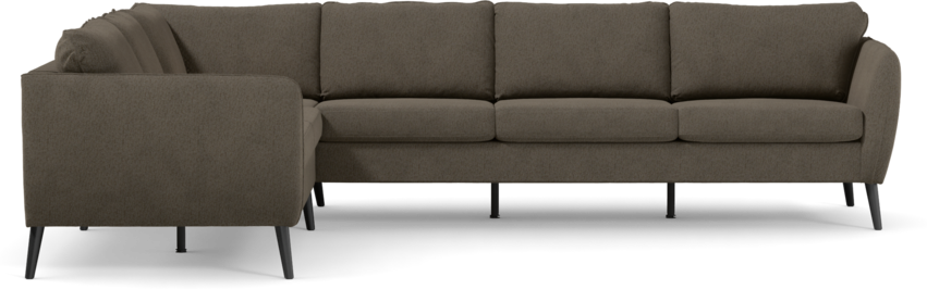 County - Hörnsoffa, 2+3-sits - Brun