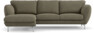 Madison Lux - 2-sits soffa med schäslong vänster - Brun